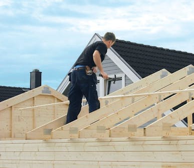 Garage byggsats: Takstolar Garage byggsats